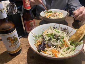 Bowls and beer   at Zen Chay in Cologne