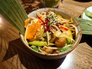 Karamellisierte Birne mit Soja Medaillons at Zen Chay in Cologne