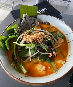 Golden soup at Zen Chay in Cologne