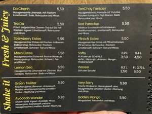 Juices  at Zen Chay in Cologne