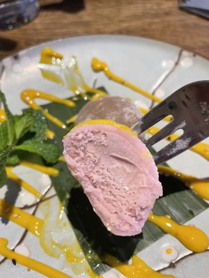 Strawberry mochi ice   at Zen Chay in Cologne