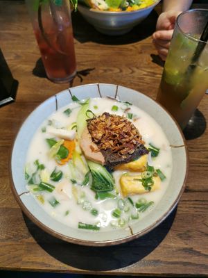 Vegan Ramen in Tonkotsu Style Broth at Zen Chay in Cologne