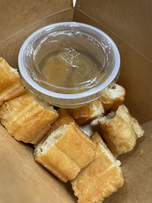 Chinese donuts on the side  at Vinh Loi Tofu in Reseda