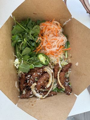 Vermicelli noodle salad (choose your protein)  at Vinh Loi Tofu in Reseda
