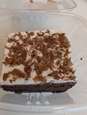 Chocolate cake at Vinh Loi Tofu in Reseda