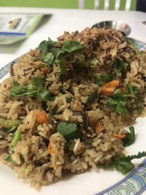 Fried Rice with vegan beef at Vinh Loi Tofu in Reseda