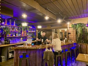 Additional seating in their adjacent Sake Bar  at Thai Sushi By KJ in Marco Island