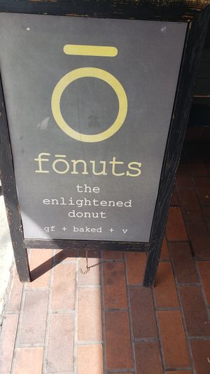 Look for this on the side.walk at Fōnuts in Studio City