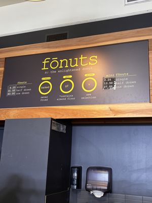 Pricing   at Fōnuts in Studio City