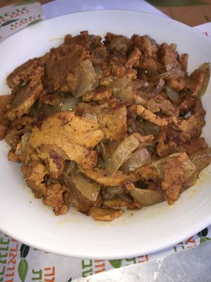 Shawarma Plate at HaShwarma HaTivonit - The Vegan Shwarma in Tel Aviv