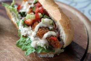 Schnitzel  at HaShwarma HaTivonit - The Vegan Shwarma in Tel Aviv