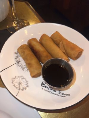 Vegan egg rolls  at Formosa Cafe in West Hollywood