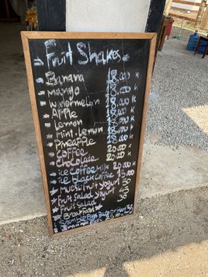 Fruit shake  at Happy Bar in Konglor