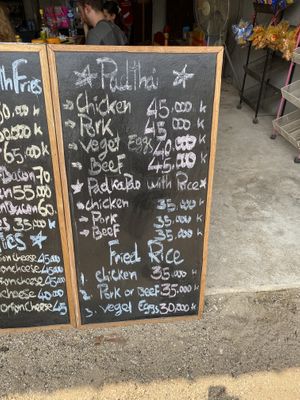 Pad Thai rice  at Happy Bar in Konglor