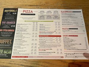 Menu  at Pizza Hut in Aberdeen