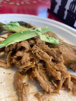 Seitan asada at El Nopalito Vegan Taqueria in Hollywood