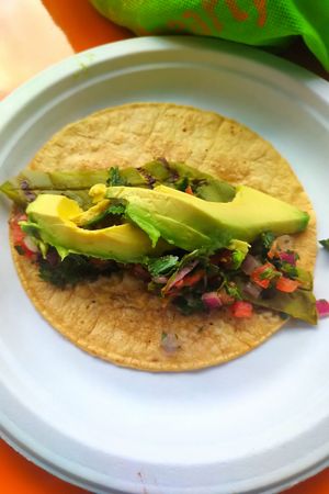  at El Nopalito Vegan Taqueria in Hollywood