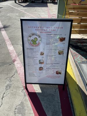   at El Nopalito Vegan Taqueria in Hollywood