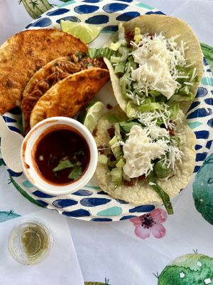   at El Nopalito Vegan Taqueria in Hollywood