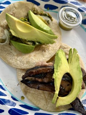   at El Nopalito Vegan Taqueria in Hollywood