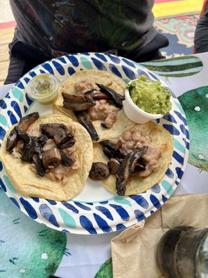   at El Nopalito Vegan Taqueria in Hollywood