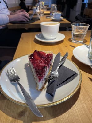 Milchreis cake   at Café Caspi in Bochum