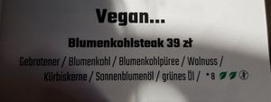 Sehr lecker und zu empfehlen, leider eher kleine Portion at Wena Restaurant in Swinoujscie