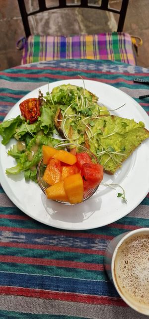 Avocado toast at Café Condesa in Antigua