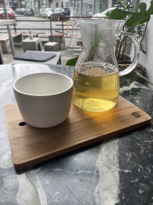 Oolong tea  at Weird Space Café in Dusseldorf