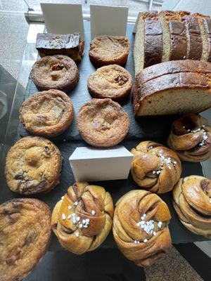 All vegan baked goods   at Weird Space Café in Dusseldorf