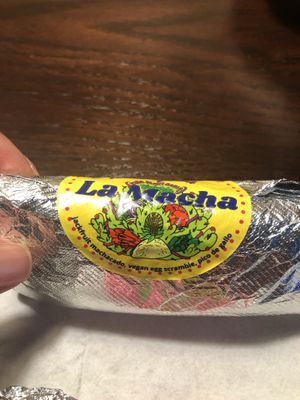Sticker for taco  at Plantaqueria in San Antonio