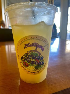 Pineapple aquas Fresca   at Plantaqueria in San Antonio
