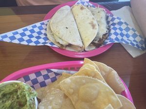 La Lucha tacos on flour tortillas   at Plantaqueria in San Antonio