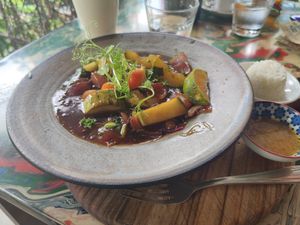 Veggie Teriyaki And Rice at Papaya in Brasilito