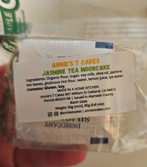 Jasmine tea mooncake ingredients at Little Moon Bake House in Oakland