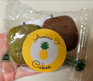 Red bean and matcha pineapple cakes at Little Moon Bake House in Oakland