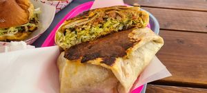 Crunch wrap at Speed-o Cappuccino in Portland