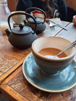 Masala oat chai at Cha Lounge in Leeds