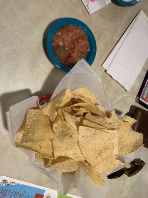Chips and salsa  at Chuy's in Plano