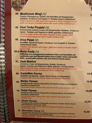 Dishes that can be made vegan  at Taj Mahal in Dortmund