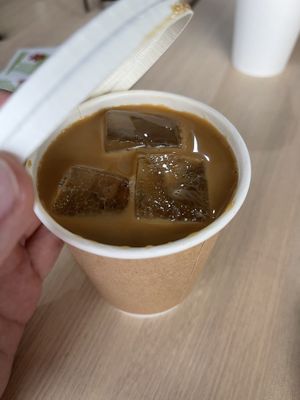 Soy latte cold  at Alohana Vegan Ramen in Osaka