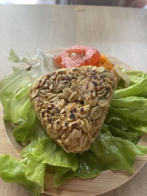 Oatmeal cookie not sweet  at Alohana Vegan Ramen in Osaka