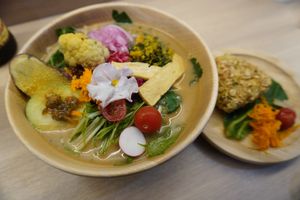 ramen at Alohana Vegan Ramen in Osaka