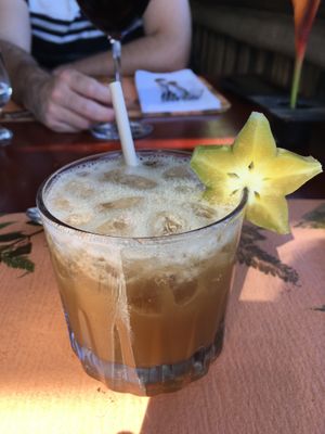 Tequila honey and gin cur at El Tigre Vestido Restaurant in Heredia