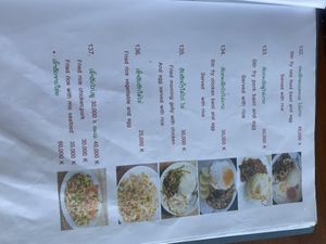 Fried rice  at Kamphong Riverside Restaurant in Don Det