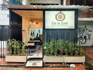 From the outside at De la Zoia in Bogota