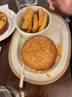 Veggie burger   at Dog & Bear Hotel in Maidstone