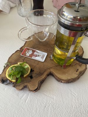 Lemon and mint tea  at Muse The Juice in Marmaris