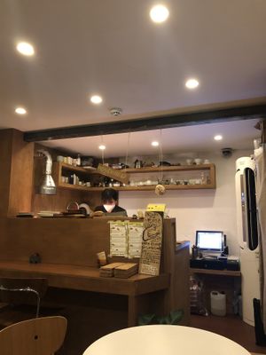Lovely owner/staff  at Abandoned Sandwich - 언덕 UNDUCK in Seoul