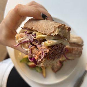 Yum! First hill sando    at Abandoned Sandwich - 언덕 UNDUCK in Seoul